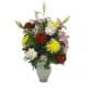 Vase Bouquet with 12 Roses, 5 Spiders, 3 Lilies