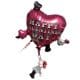 Red balloon with the word Happy Valentine's Day