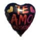Black balloon with the word Te Amo