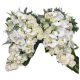 Funeral Arrangement wings in white