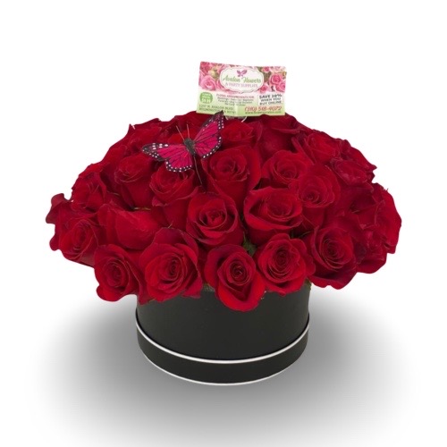 Red Roses in a box